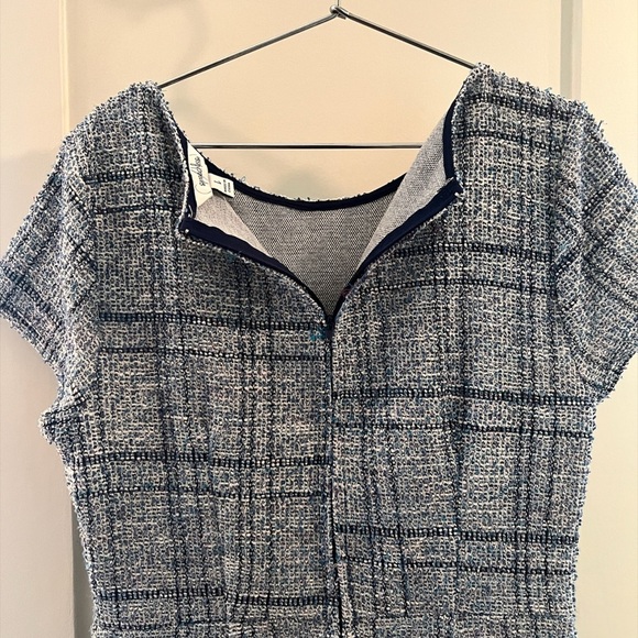 Speechless Blue and White Textured Dress - Picture 6 of 12